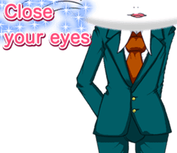 Valentine from lovely cool looks English sticker #14810758