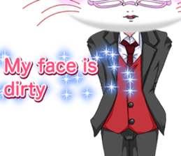 Valentine from lovely cool looks English sticker #14810760