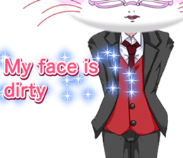 Valentine from lovely cool looks English sticker #14810760