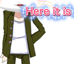 Valentine from lovely cool looks English sticker #14810761