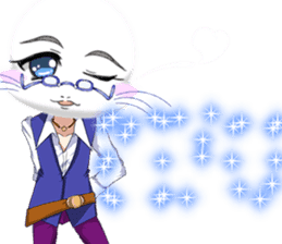 Valentine from lovely cool looks English sticker #14810763