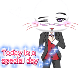 Valentine from lovely cool looks English sticker #14810764