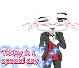 Valentine from lovely cool looks English sticker #14810764