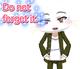 Valentine from lovely cool looks English sticker #14810765