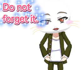 Valentine from lovely cool looks English sticker #14810765