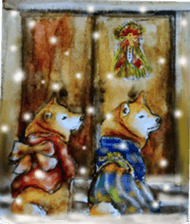Shiba inu Sisters and friends - 5 sticker #14812246