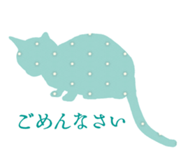 silhouette-cats sticker #14812290