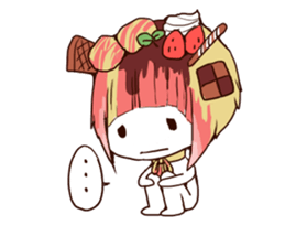 sweet head sticker #14812666