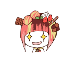 sweet head sticker #14812678