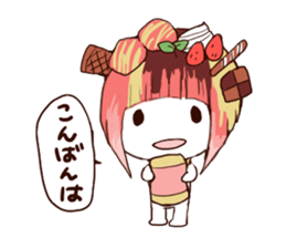 sweet head sticker #14812679