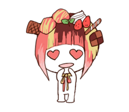 sweet head sticker #14812680