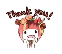 sweet head sticker #14812681