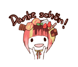 sweet head sticker #14812682