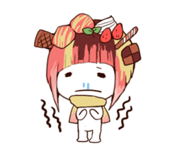 sweet head sticker #14812686