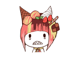 sweet head sticker #14812690