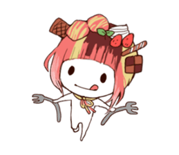 sweet head sticker #14812693