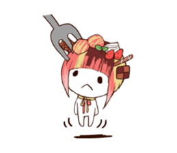 sweet head sticker #14812694