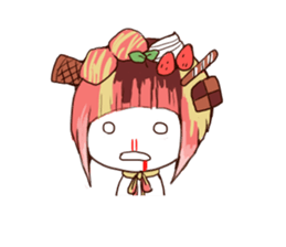 sweet head sticker #14812695