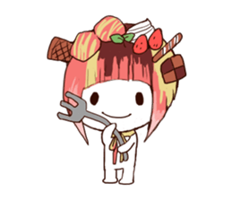 sweet head sticker #14812696