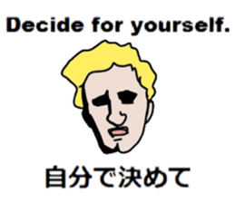 Study English and Japanese4 sticker #14813552