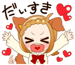 Girls of the animal sticker #14815208