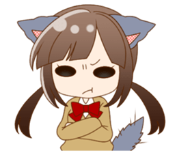 Girls of the animal sticker #14815211