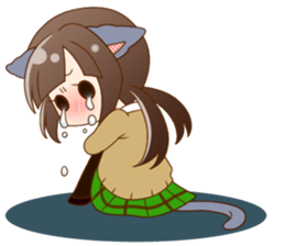 Girls of the animal sticker #14815213