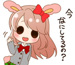 Girls of the animal sticker #14815215