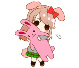 Girls of the animal sticker #14815217