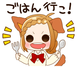 Girls of the animal sticker #14815218