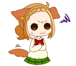 Girls of the animal sticker #14815221