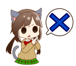 Girls of the animal sticker #14815223