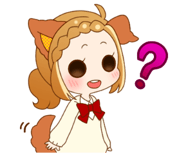 Girls of the animal sticker #14815224