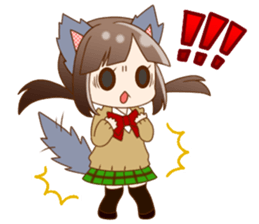 Girls of the animal sticker #14815225