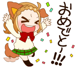 Girls of the animal sticker #14815243