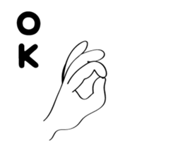 Booger finger gesture hand stickers sticker #14815774