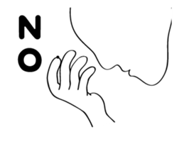 Booger finger gesture hand stickers sticker #14815775