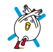 Tot of chicken 9/Action sticker #14815936