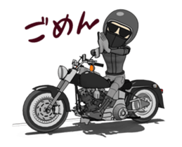 American type Motorcycle men sticker #14816138