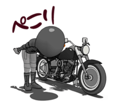 American type Motorcycle men sticker #14816154