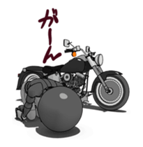 American type Motorcycle men sticker #14816155