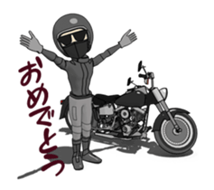 American type Motorcycle men sticker #14816156