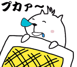 White capybara (Kansai Japan) sticker #14816372