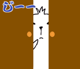 White capybara (Kansai Japan) sticker #14816393
