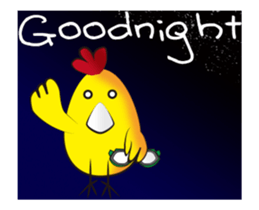 The chicken dreams of flying sticker #14816528