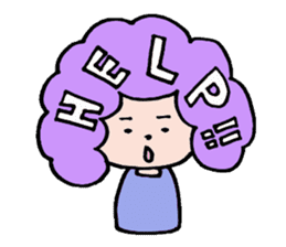 Afro san for your daily life sticker #14817083