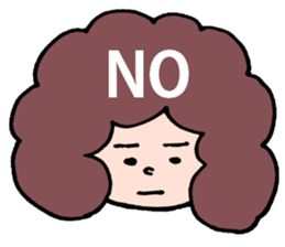 Afro san for your daily life sticker #14817096