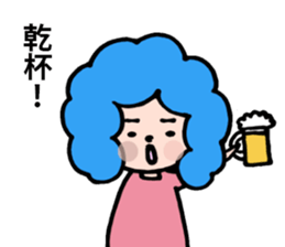 Afro san for your daily life sticker #14817098