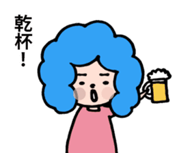 Afro san for your daily life sticker #14817098