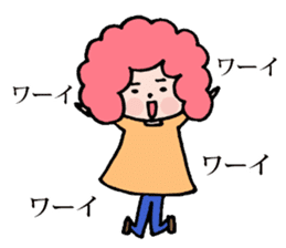 Afro san for your daily life sticker #14817099